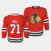 taylor hall blackhawks home youth redpremier player jersey