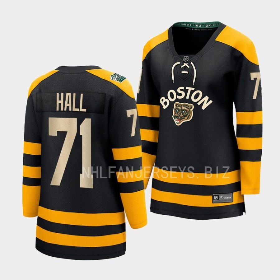 taylor hall bruins black 2023 winter classic women jerseys