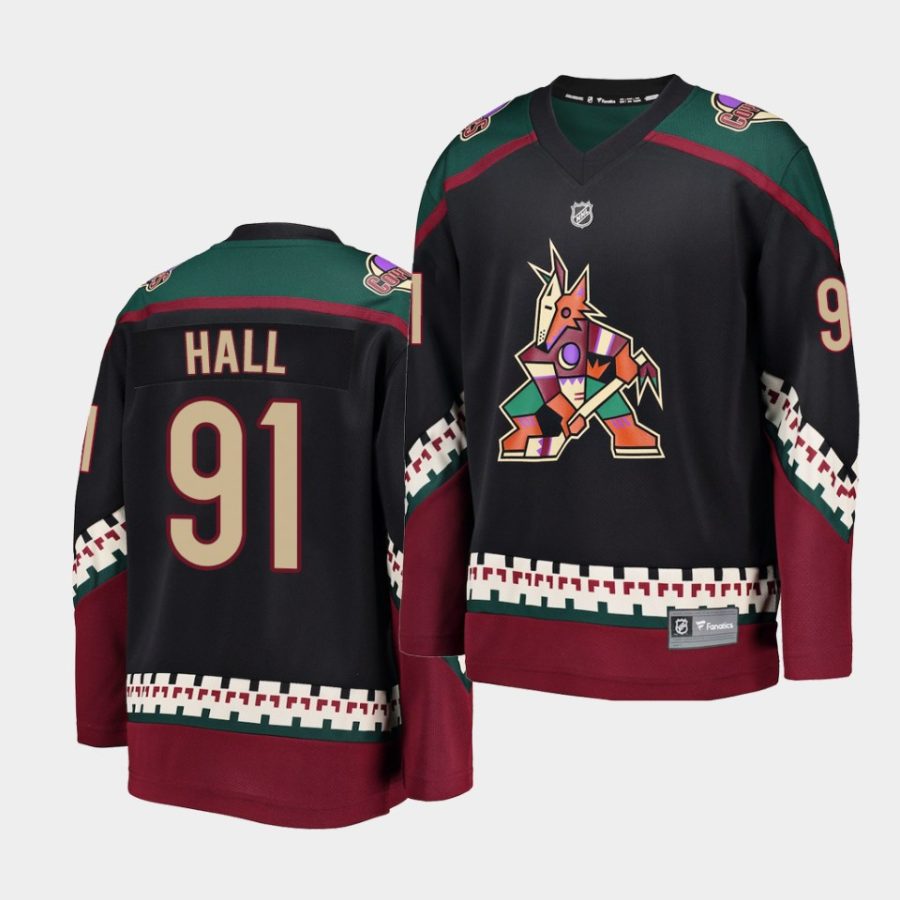 taylor hall coyotes black alternate breakaway player jersey