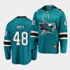 teal sharkssideline tomas hertl jersey