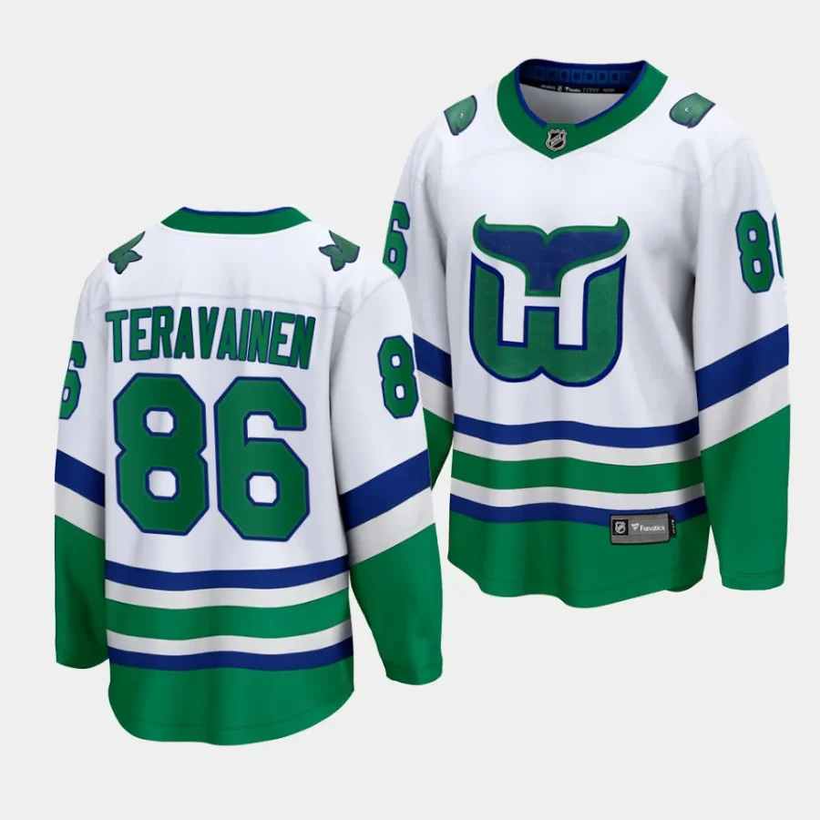 teuvo teravainen hurricanes white whalers premier breakaway jersey