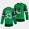 thatcher demko canucks green 2023 st. patricks day primegreen authentic jersey