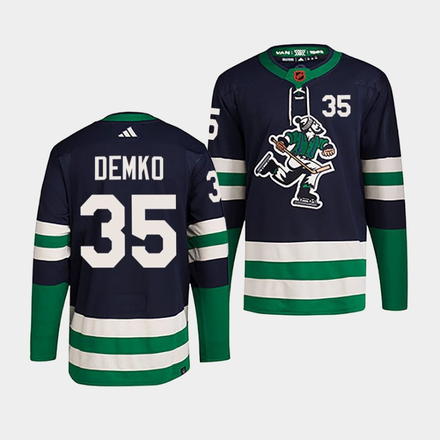 thatcher demko canucks navy 2022reverse retro 2.0 authentic primegreen jersey