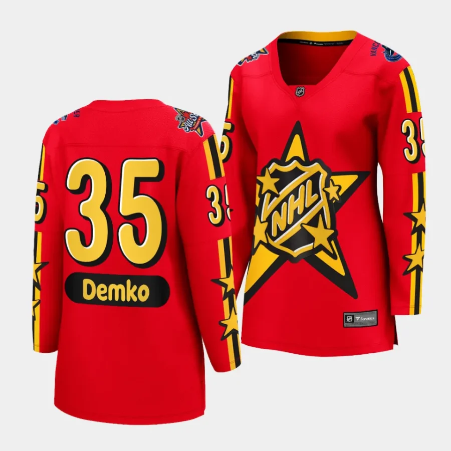 thatcher demko canucks red 2024 nhl all star game women jerseys