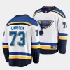 theo lindstein blues white away 2023 nhl draft breakaway playerjersey