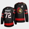 thomas chabot senators black home 2020 21 vintage jersey