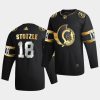 tim stutzle senators 2020 21 black golden edition limited authentic jersey