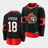 tim stutzle senators black 2020 nhl draft men jersey