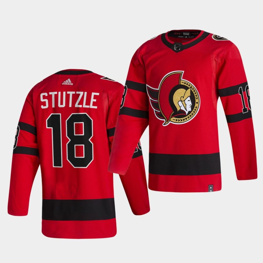 tim stutzle senators red 2021 reverse retro special edition authentic jersey