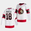 tim stutzle senators white 2020 nhl draft authentic away jersey