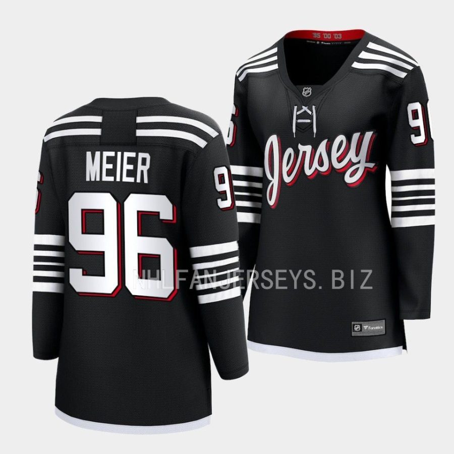 timo meier devils black alternate women jerseys