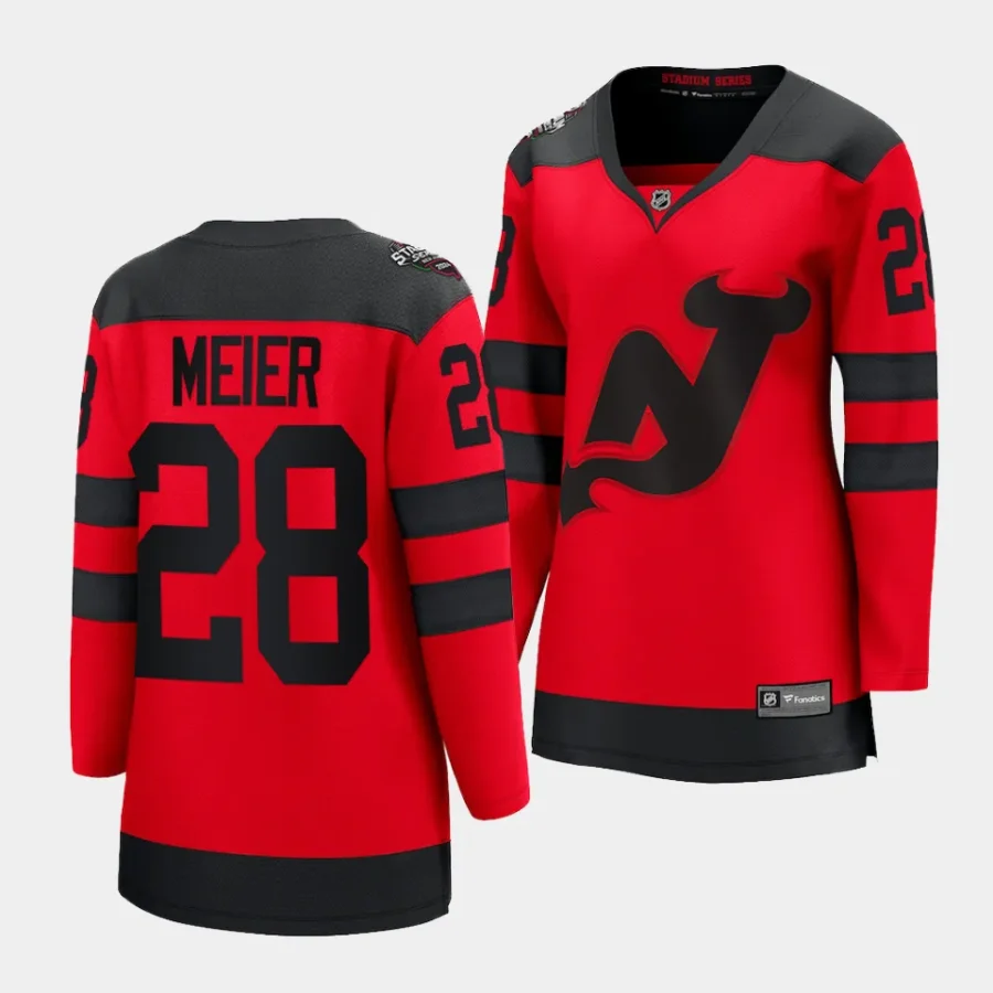 timo meier devils red 2024 nhl stadium series women jerseys