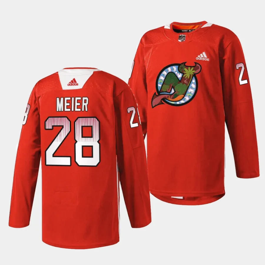 timo meier devils red 2024asian and pacific islander heritage night jersey