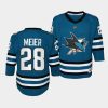 timo meier sharks 2022 23home youth teal jersey