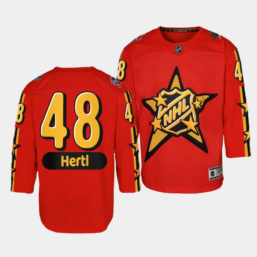 tomas hertl sharks 2024 nhl all star game youth redpremier jersey