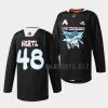 tomas hertl sharks black 2022 los tiburones specialty warm up jersey