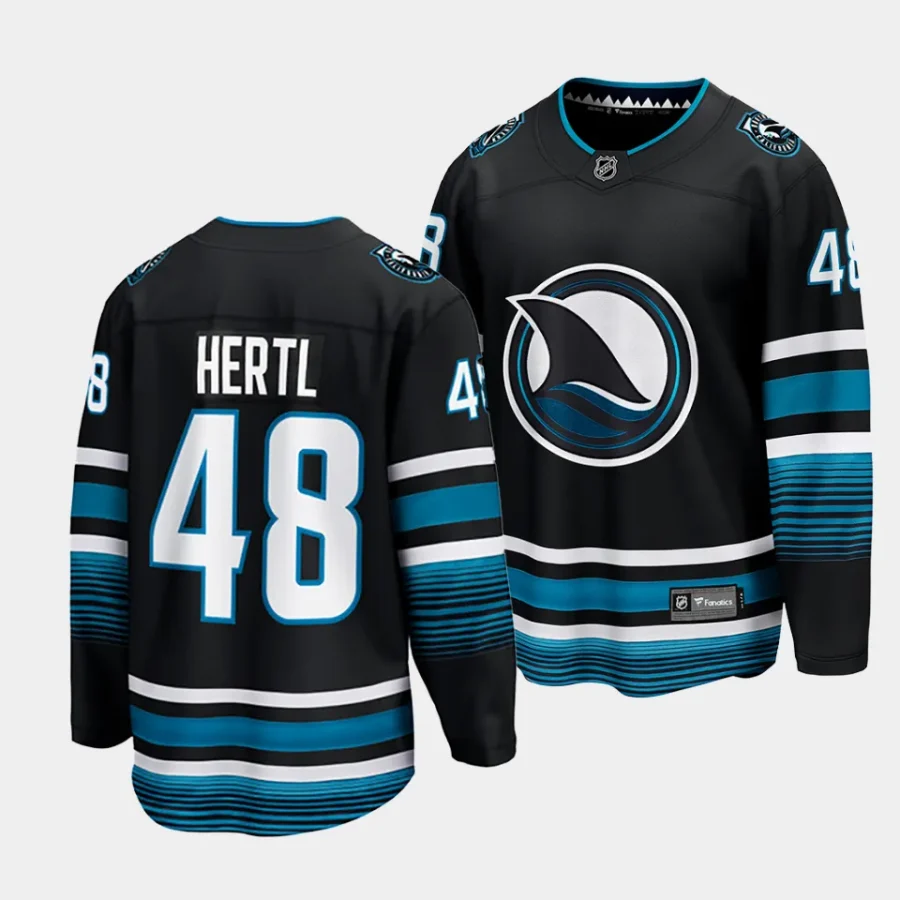 tomas hertl sharks black 2023 24cali fin 3rd alternate breakaway player jersey