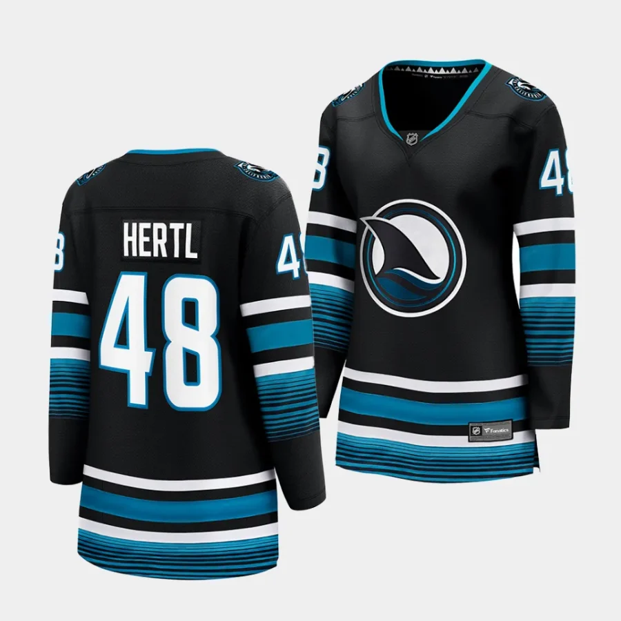 tomas hertl sharks black cali fin 3rd alternate women jerseys