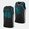 tomas hertl sharks black warriors mashup basketball jersey