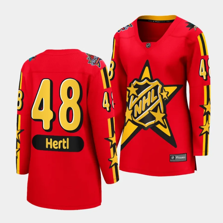 tomas hertl sharks red 2024 nhl all star game women jerseys