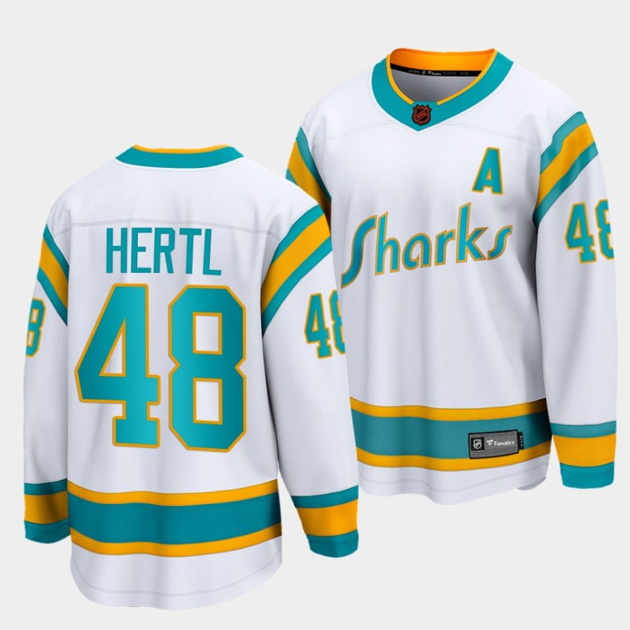 tomas hertl sharks white special edition 2.0 breakaway player jersey