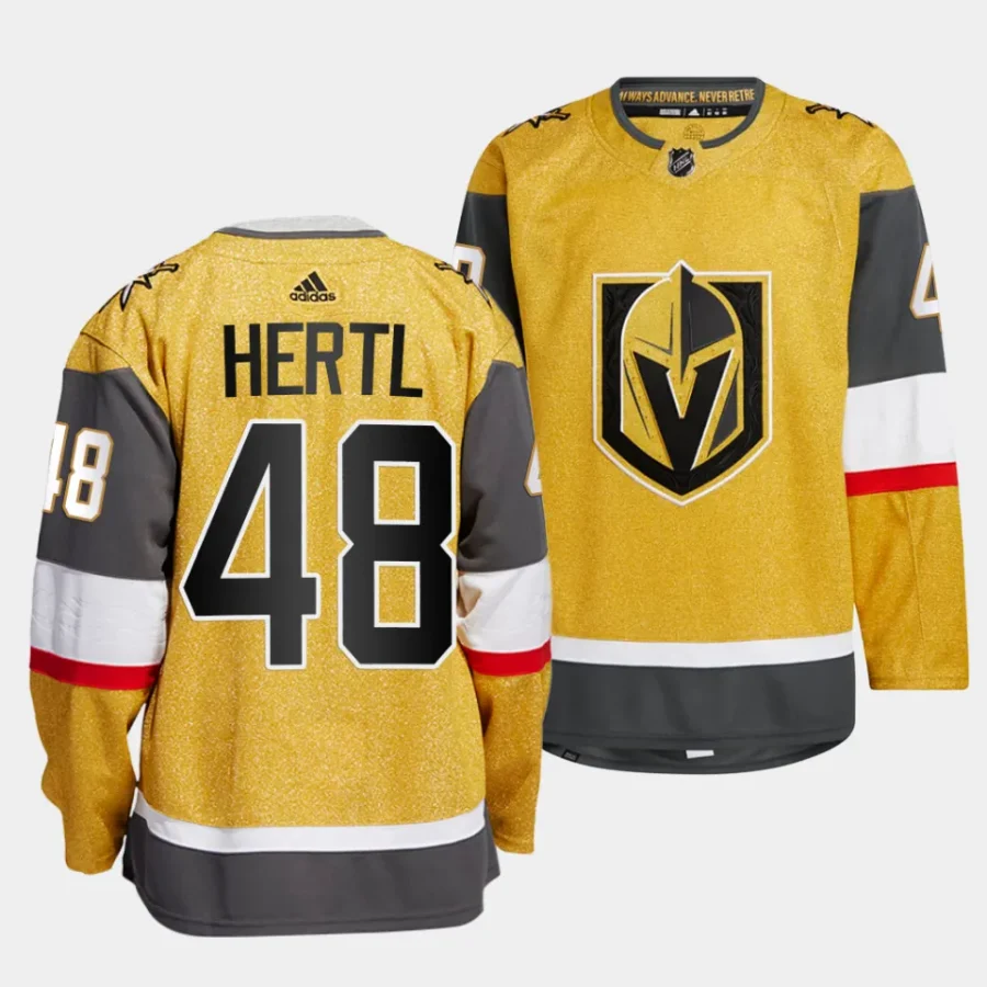 tomas hertl vgk gold home authentic primegreen jersey