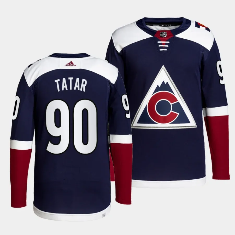 tomas tatar avalanche navy alternate authentic pro jersey