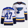 torey krug blues white away primegreen authentic projersey