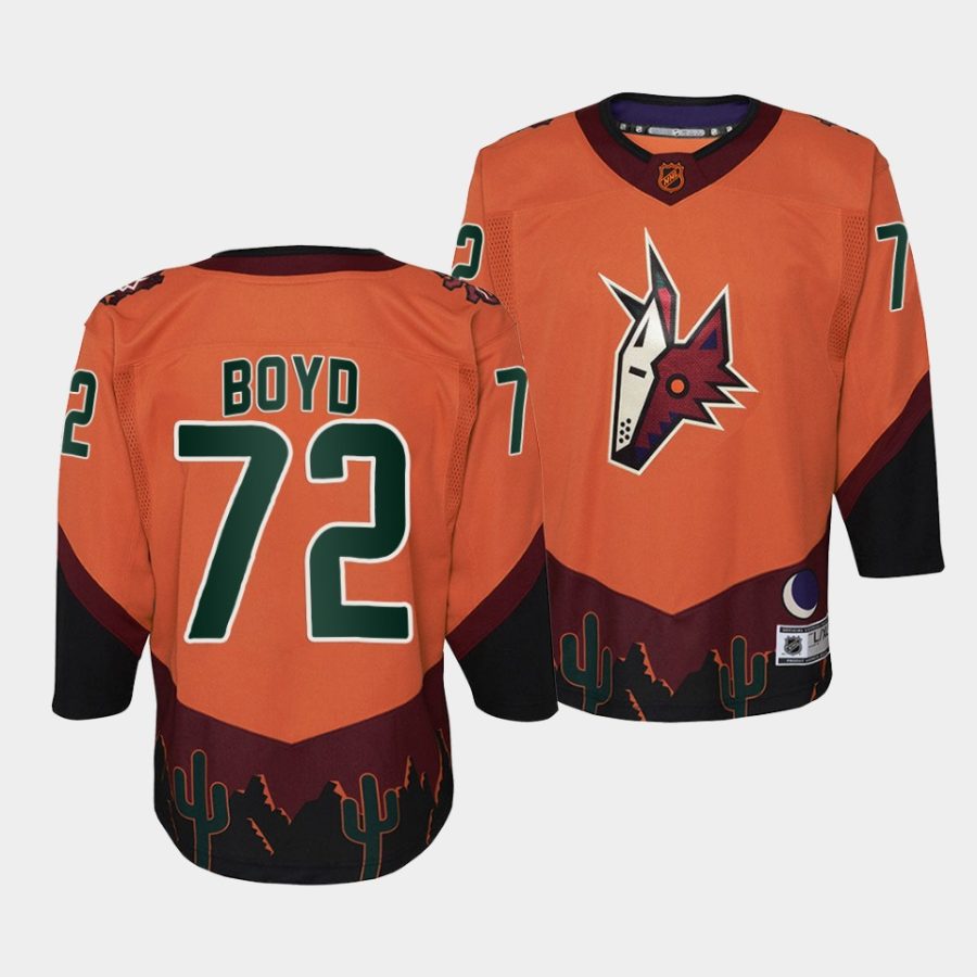 travis boyd coyotes 2022special edition 2.0 youth orange jersey