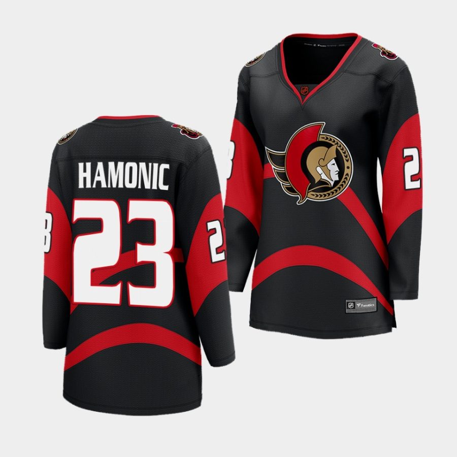 travis hamonic senators black special edition 2.0 women jerseys