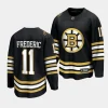 trent frederic bruins black 2023 24 100th anniversary premier jersey