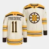 trent frederic bruins cream 2023 24100th anniversary primegreen authentic playerjersey