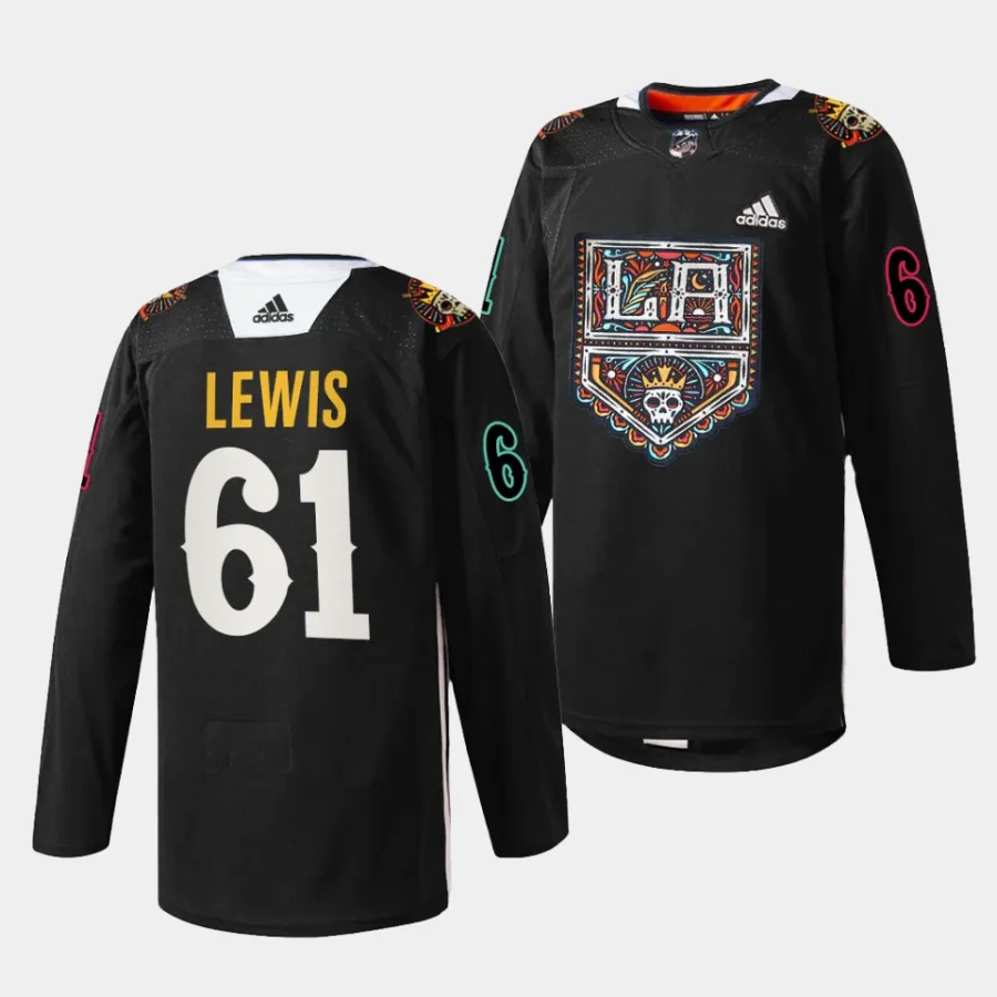 trevor lewis kings black 2023 dia de muertos specialty jersey