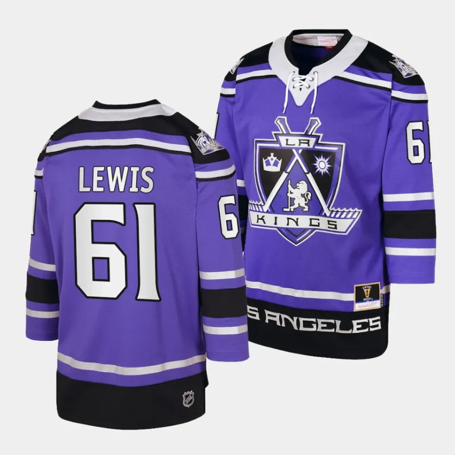 trevor lewis kings purple 2002 blue line player jersey