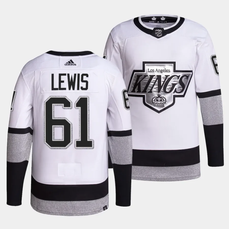 trevor lewis la kings white alternate primegreen authentic projersey