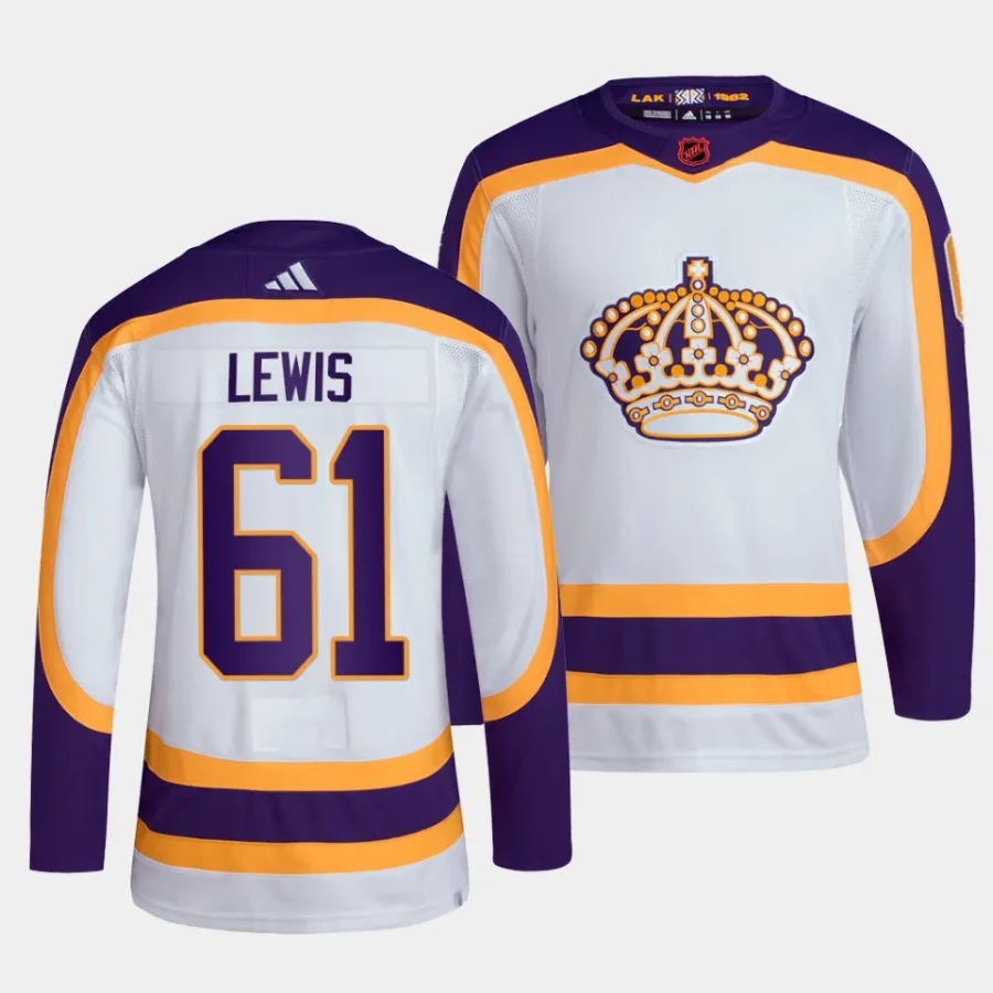 trevor lewis la kings white reverse retro primegreen jersey