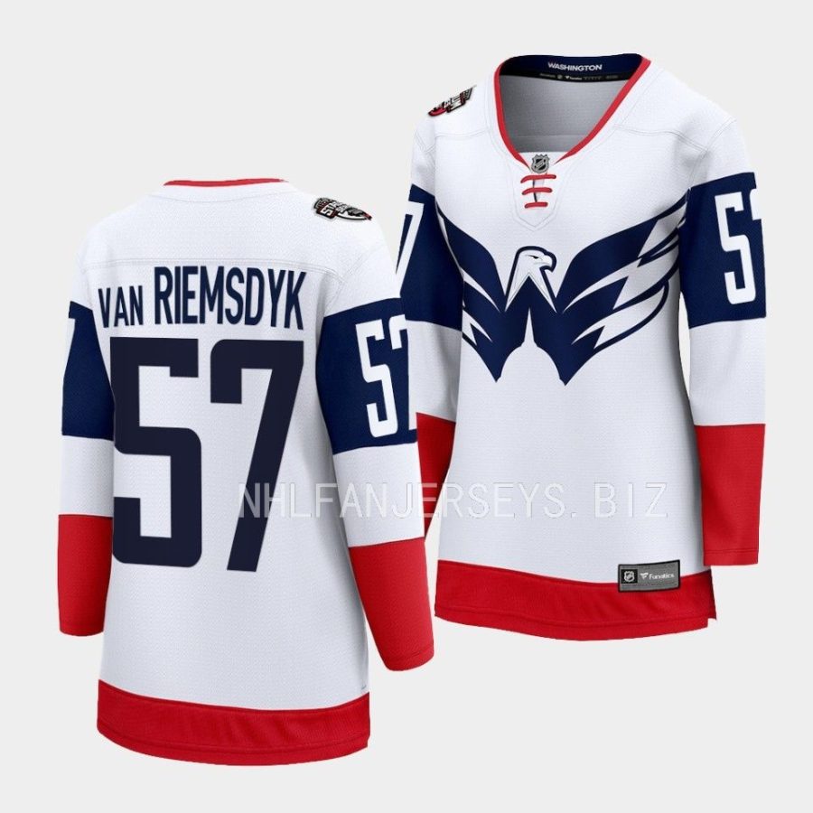 trevor van riemsdyk capitals white 2023 nhl stadium series women jerseys