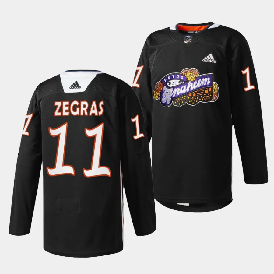 trevor zegras ducks black 2023 dia de muertos special jersey