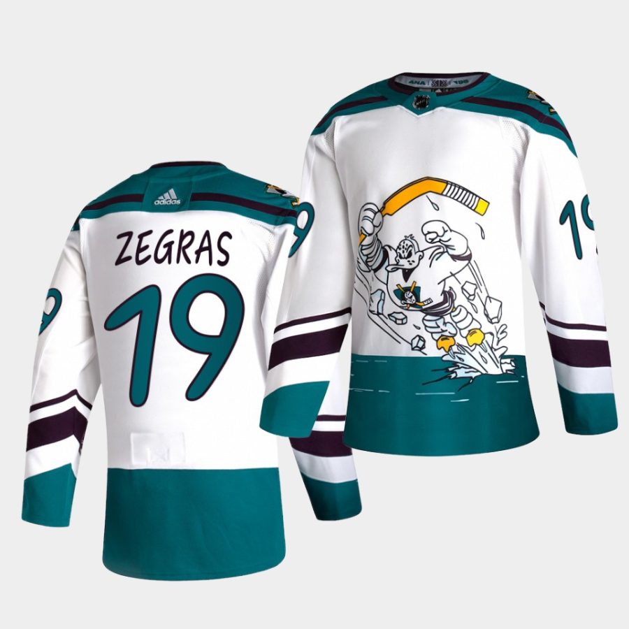 trevor zegras ducks white 2021 reverse retro special edition jersey