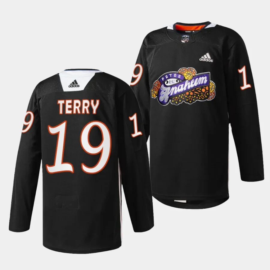 troy terry ducks black 2023 dia de muertos special jersey