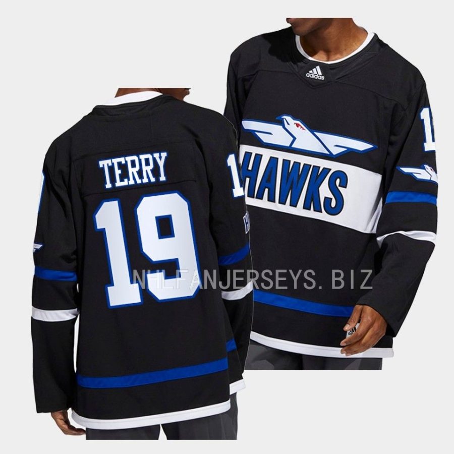 troy terry ducks black hawks authentic jersey