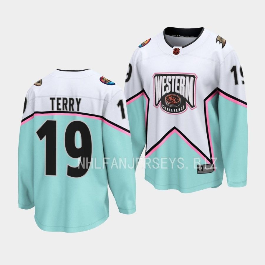 troy terry ducks white 2023 nhl all star western conference jersey