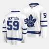 tyler bertuzzi maple leafs white away breakaway player jersey