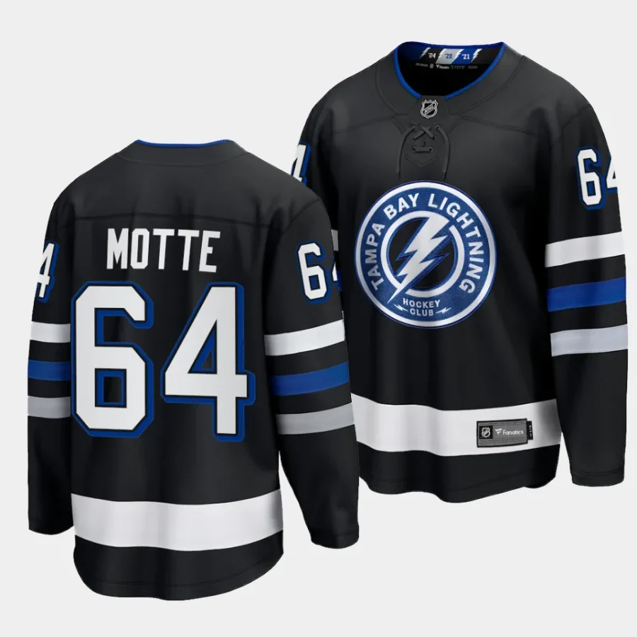 tyler motte lightning black 2023 24alternate premier breakaway jersey