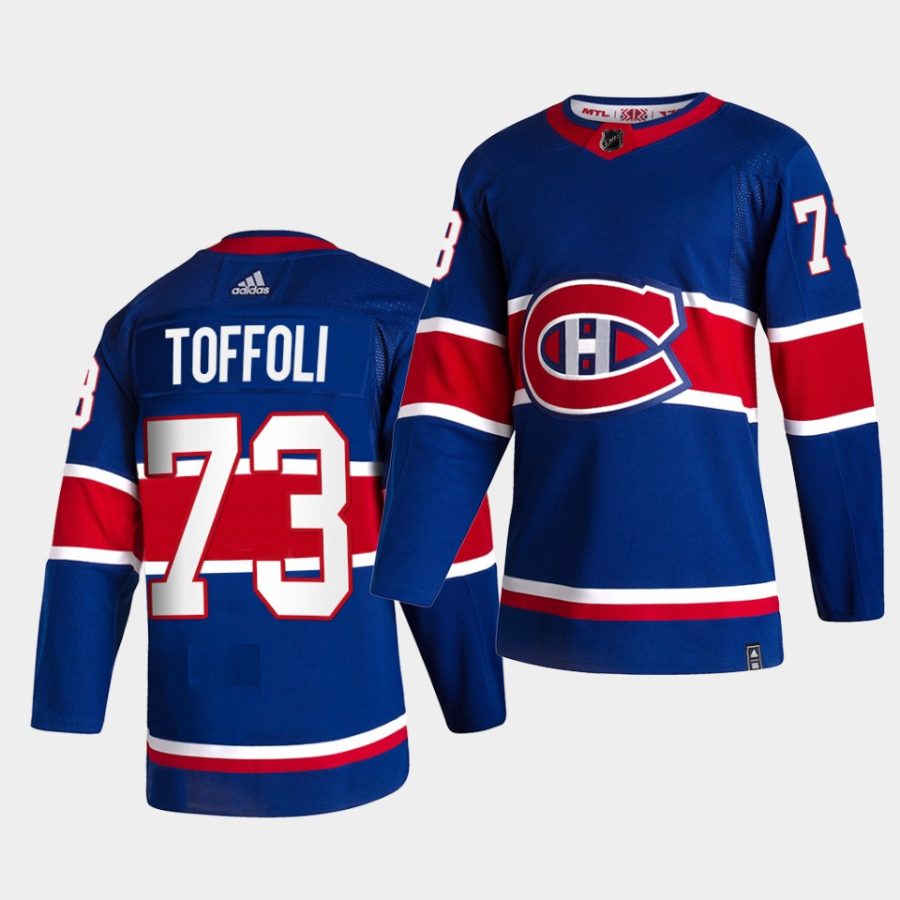 tyler toffoli canadiens royal 2021 reverse retro special edition authentic jersey