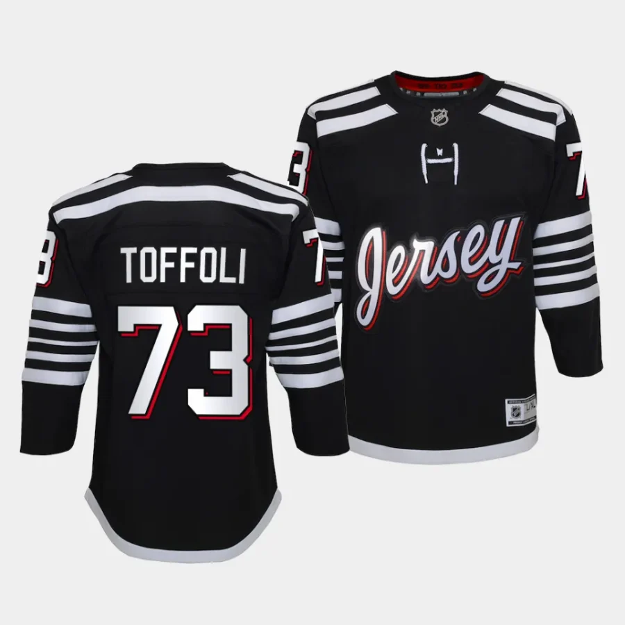 tyler toffoli devils alternate youth blackpremier player jersey