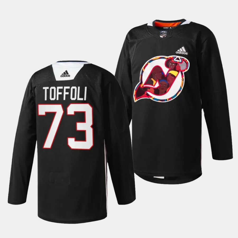 tyler toffoli devils black 2024 black history celebration specialty jersey