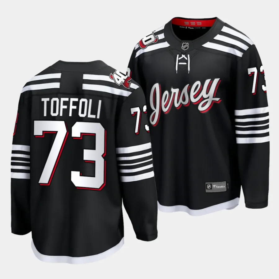 tyler toffoli devils black alternate breakaway player jersey