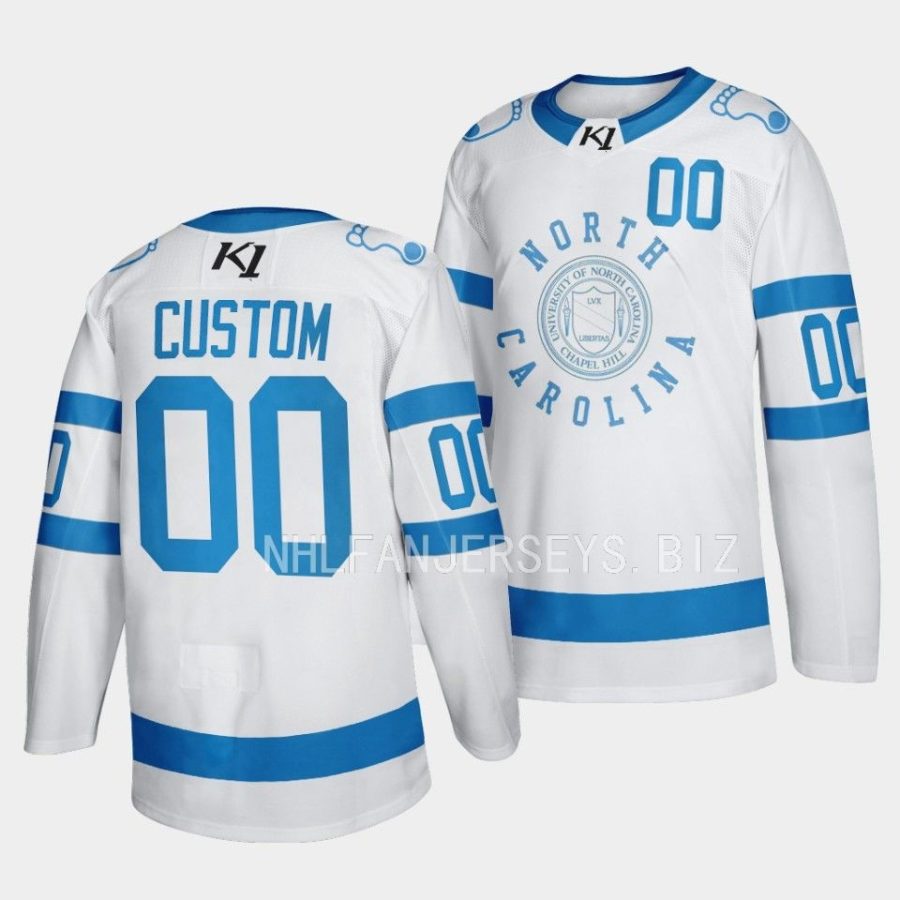 unc tar heels custom 2023 frozen finley white stadium series jersey