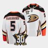 urho vaakanainen ducks white 2023 2430th anniversary away jersey